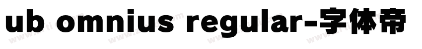ub omnius regular字体转换